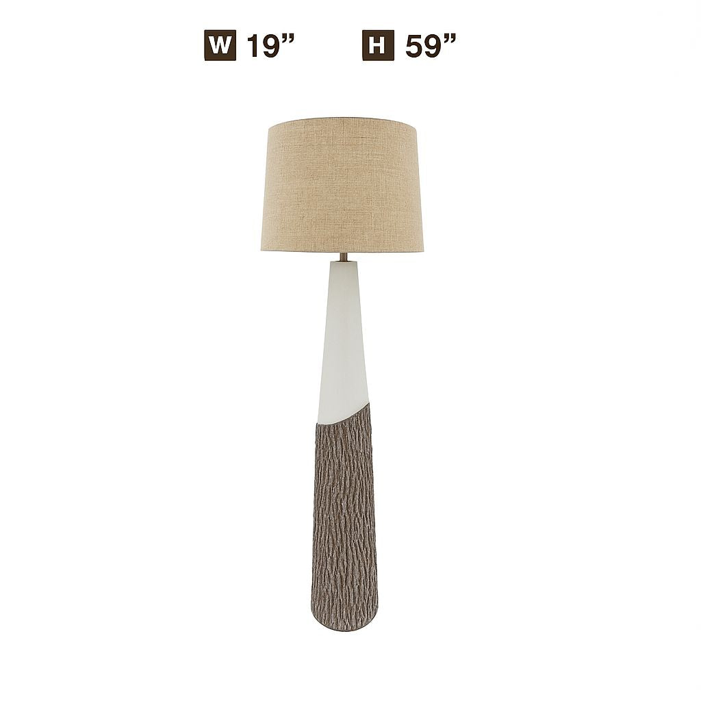 FL576 WHITE BROWN FLOOR LAMPS