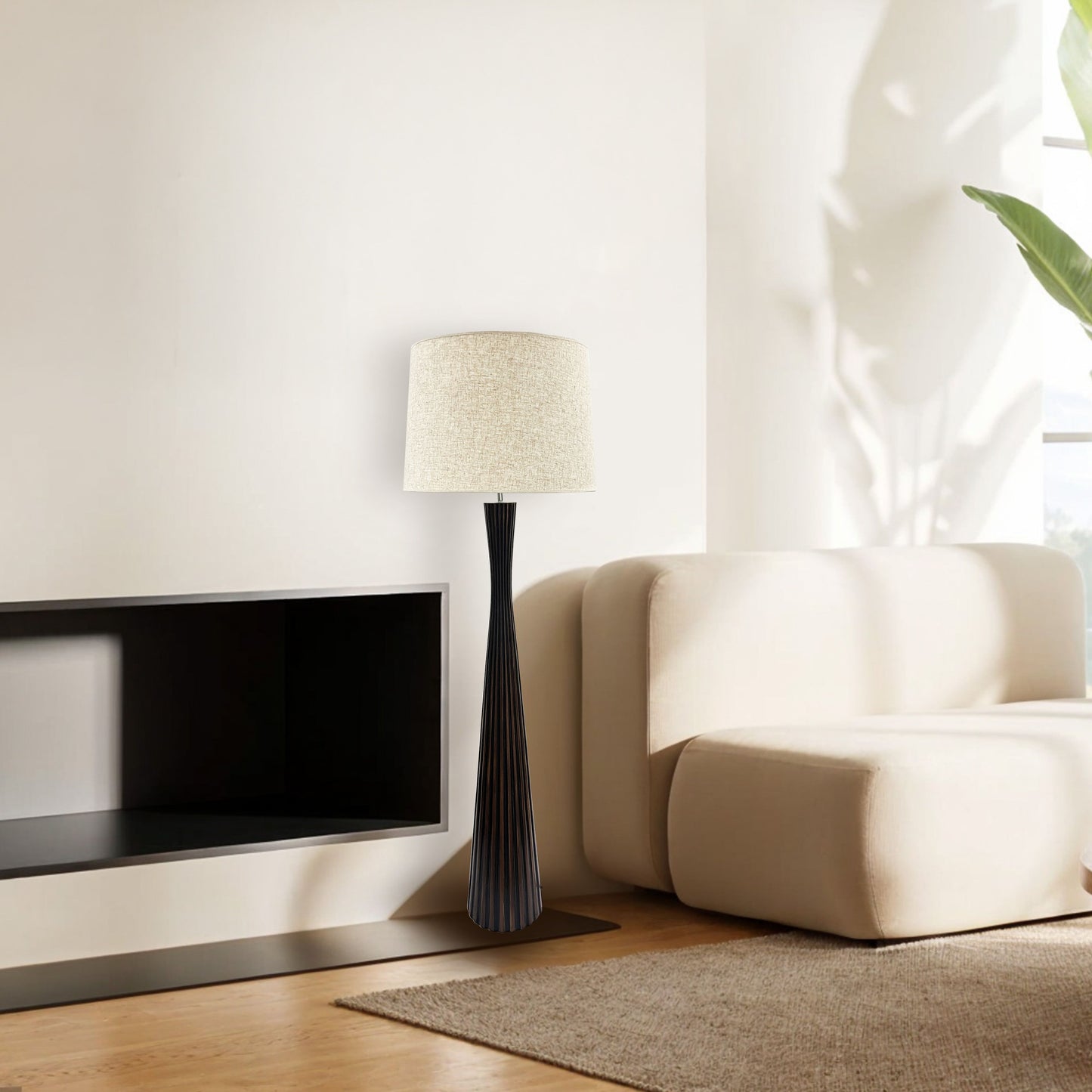 FL578 BLACK BROWN FLOOR LAMPS