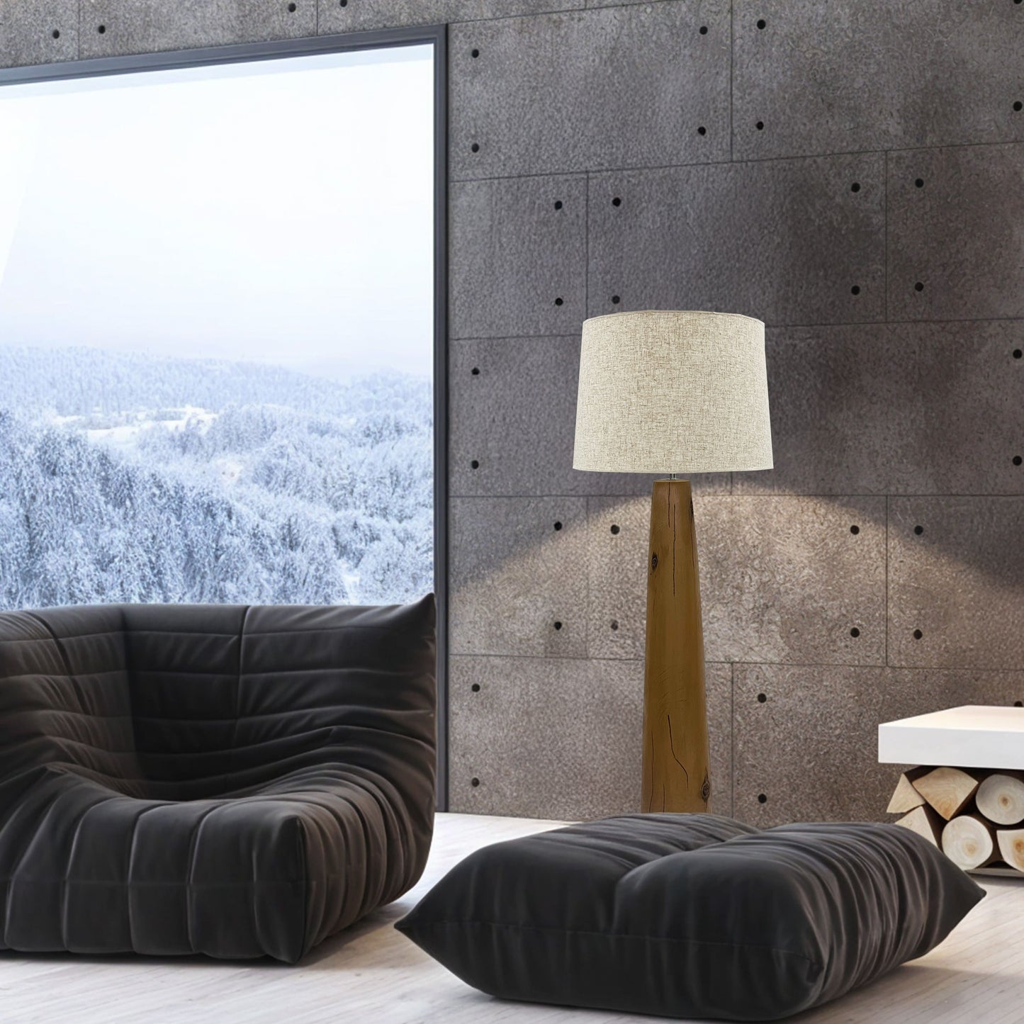 FL579 WOOD FINISH FLOOR LAMPS