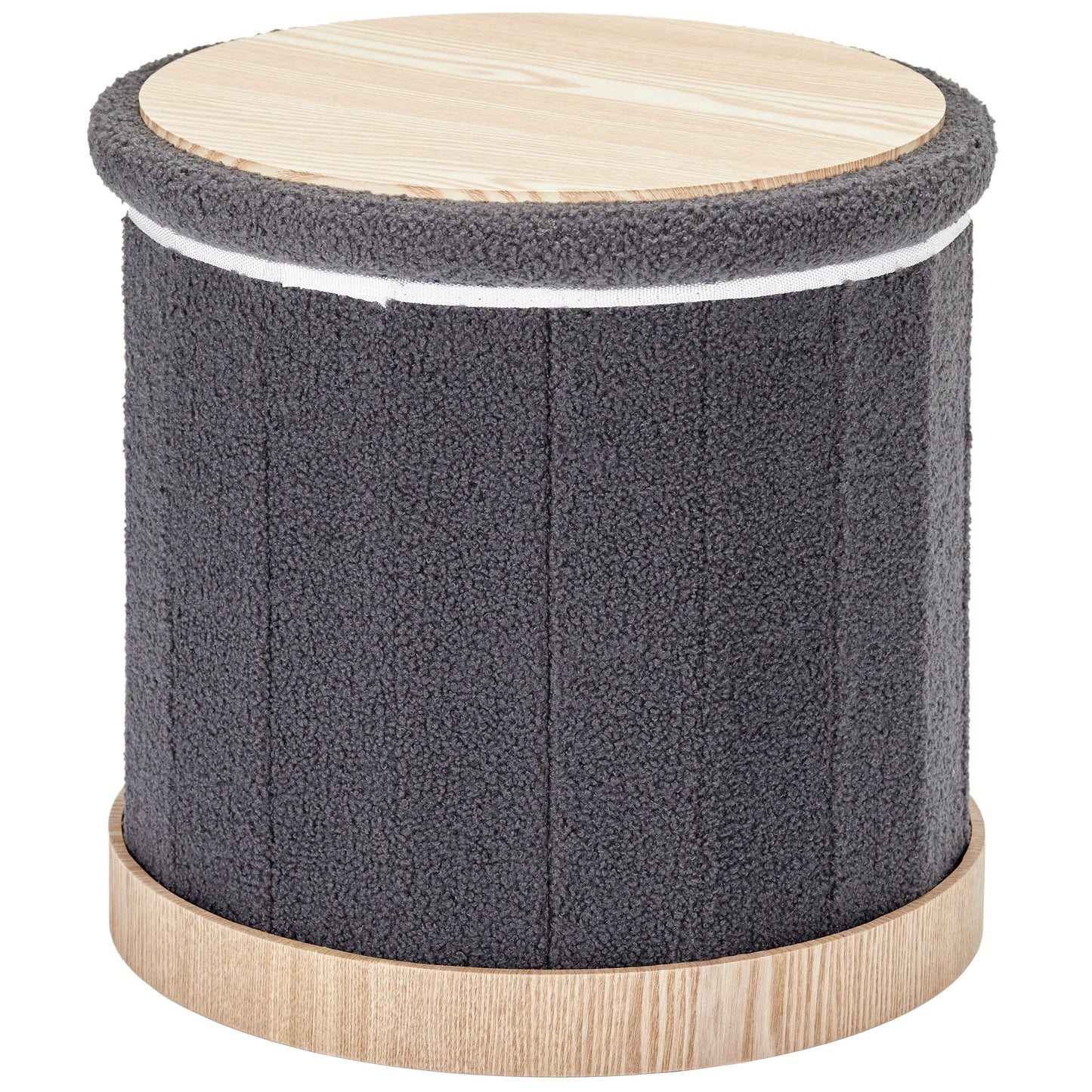OT620 DARK GREY OTTOMAN