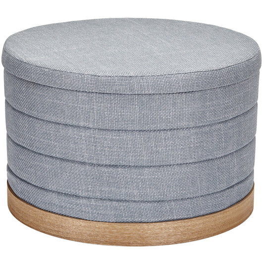 OT621 GREY OTTOMAN