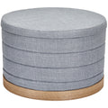 Tessa Ottoman Collection-
Linen Folding Storage Ottoman