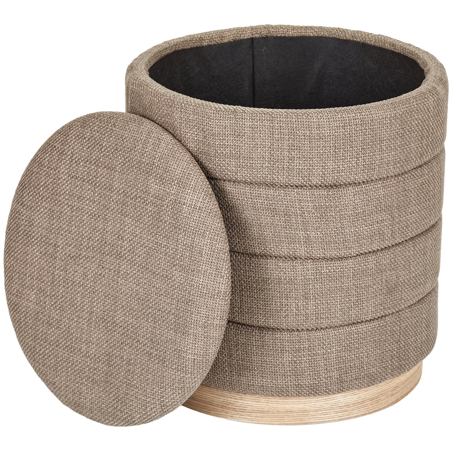 OT622 BROWN OTTOMAN