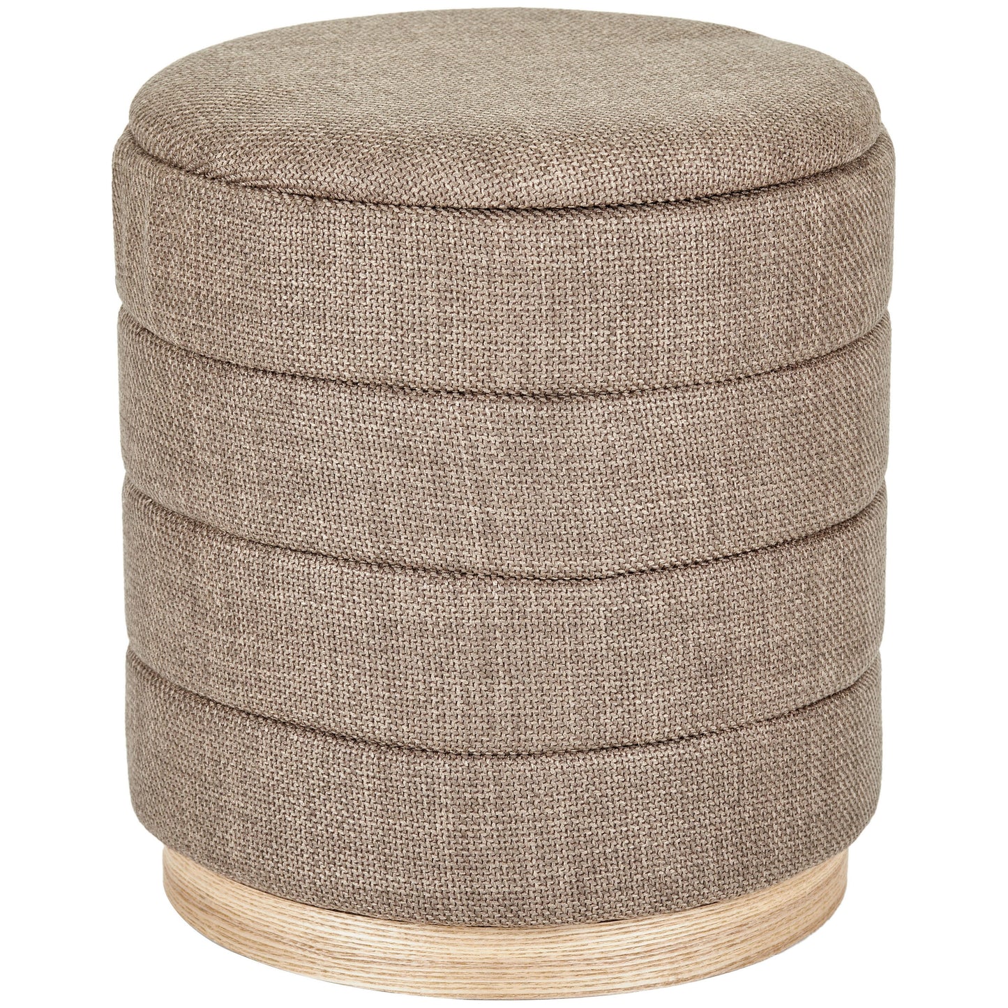 OT622 BROWN OTTOMAN