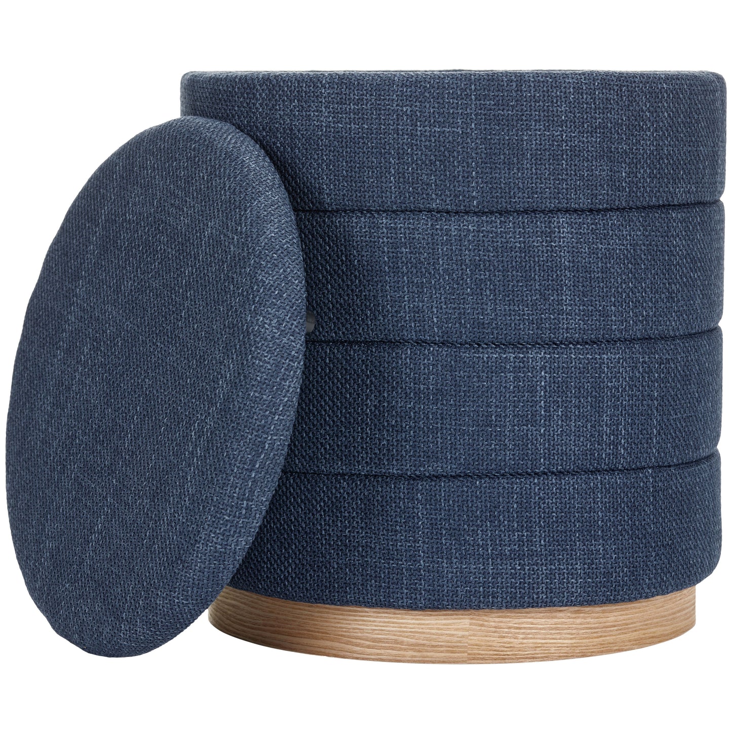 OT622 DARK BLUE OTTOMAN