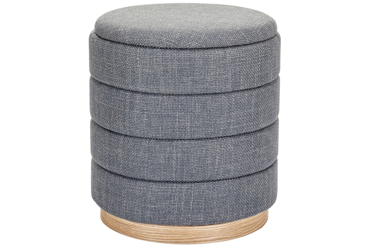 OT622 GREY OTTOMAN
