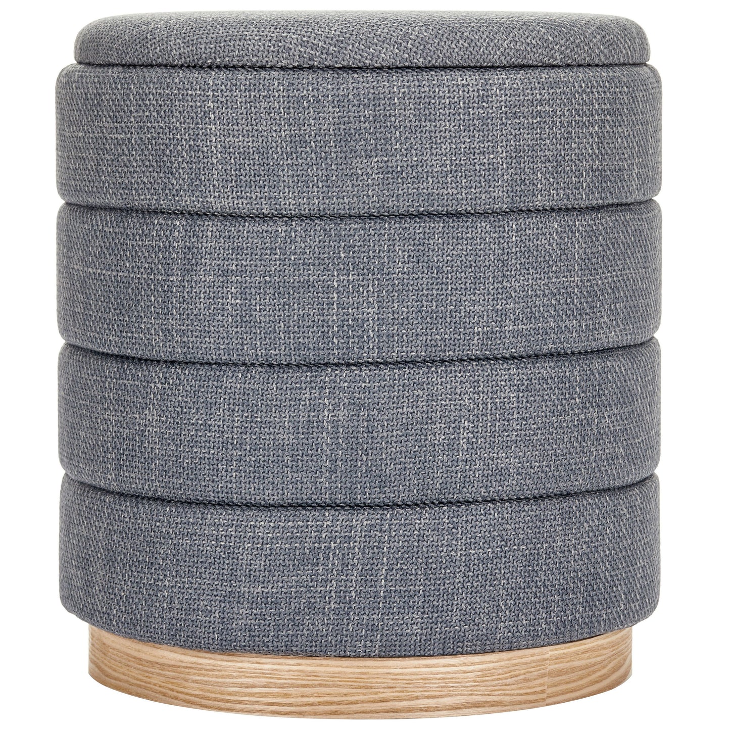 OT622 GREY OTTOMAN