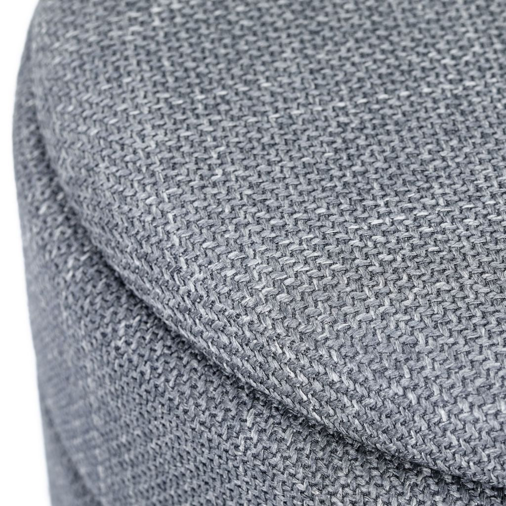 Tessa Ottoman Collection-Stylish Linen Cylinder Ottoman - Aria Home