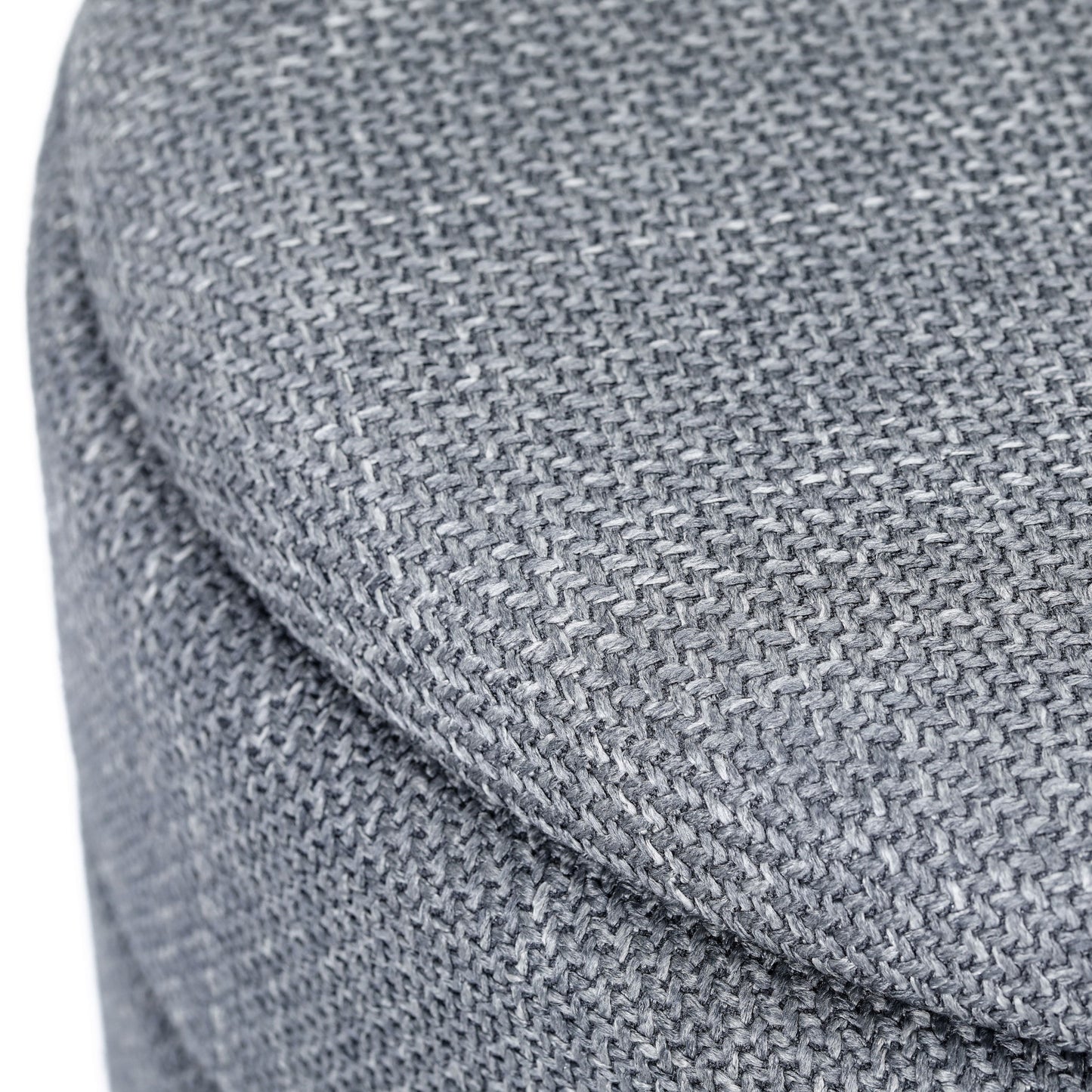 OT622 GREY OTTOMAN