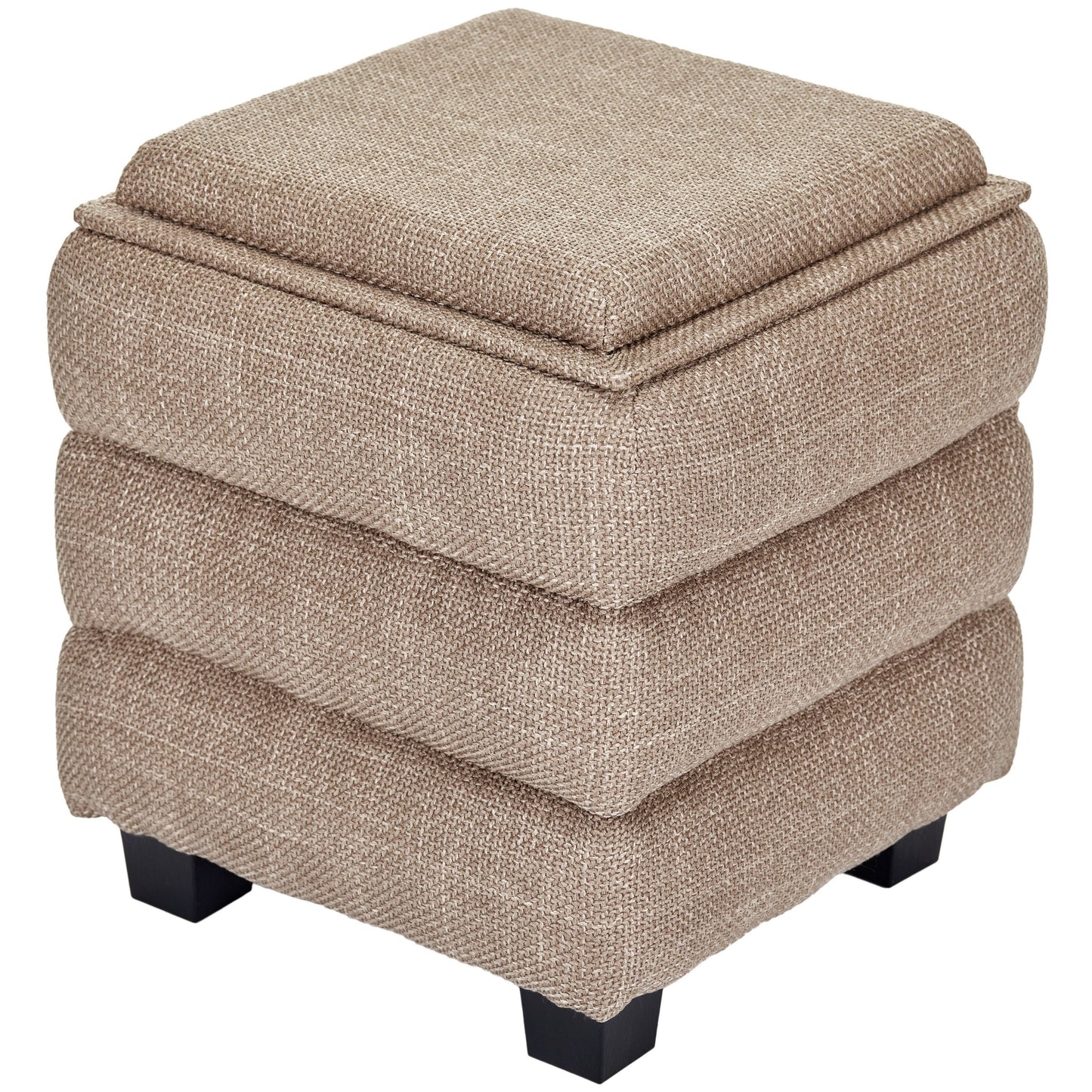 OT623 LIGHT BROWN OTTOMAN