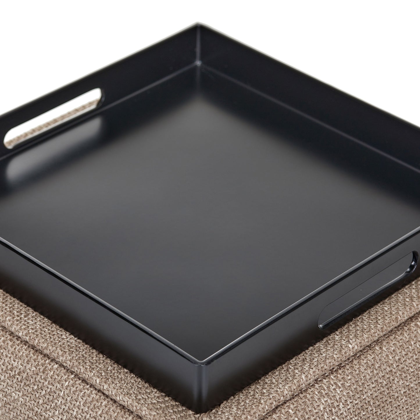 OT623 LIGHT BROWN OTTOMAN