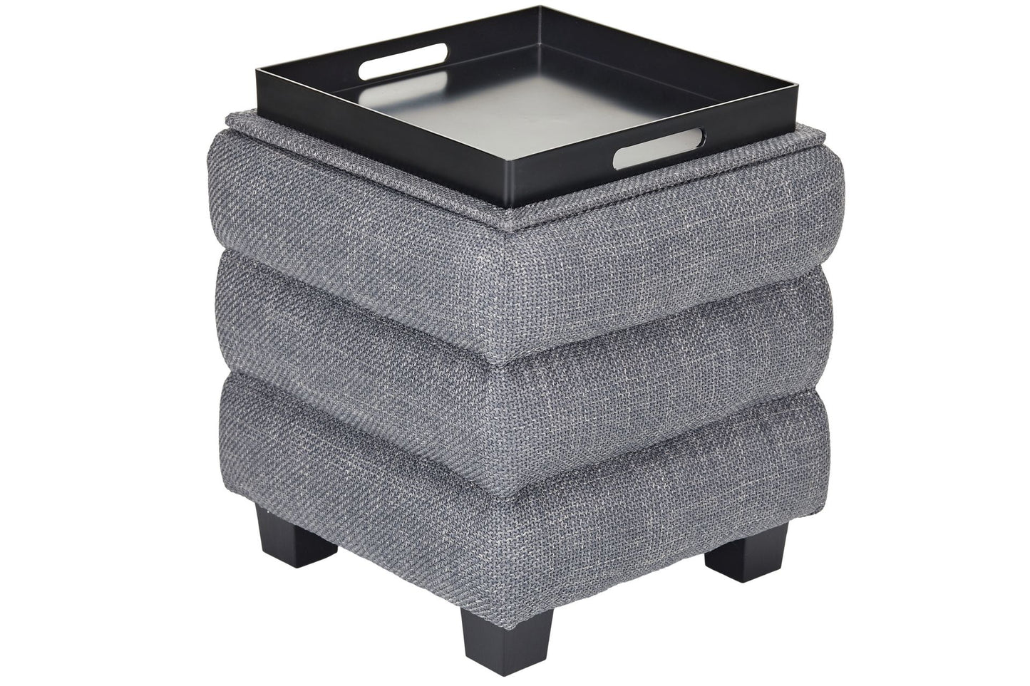 OT623 DARK GREY OTTOMAN