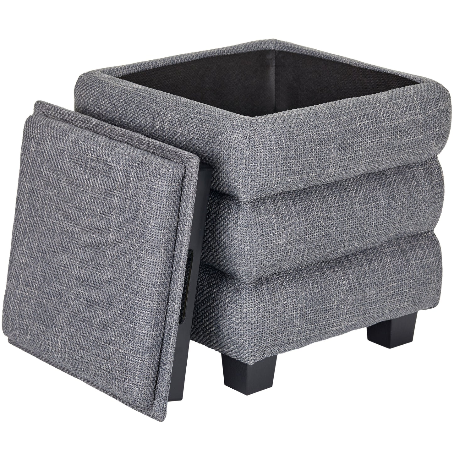OT623 DARK GREY OTTOMAN
