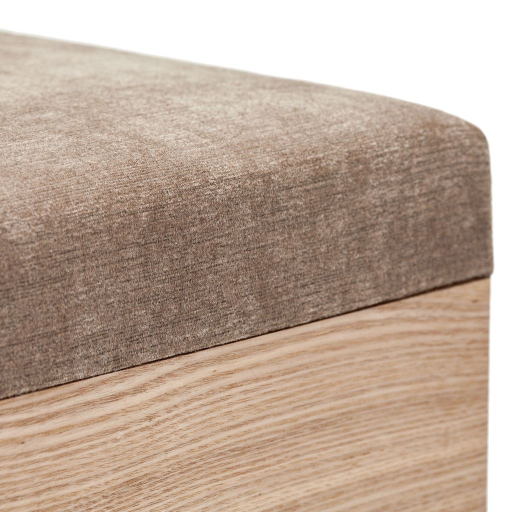 Tessa Bench-Upholstered Chenille Bench - Aria Home
