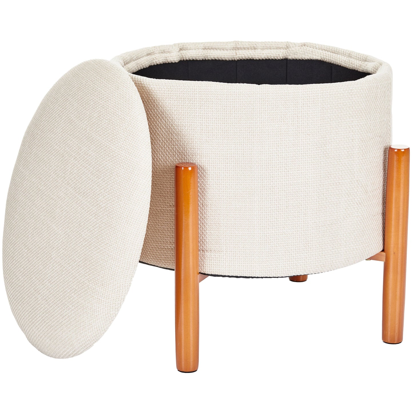 OT625 BEIGE OTTOMAN