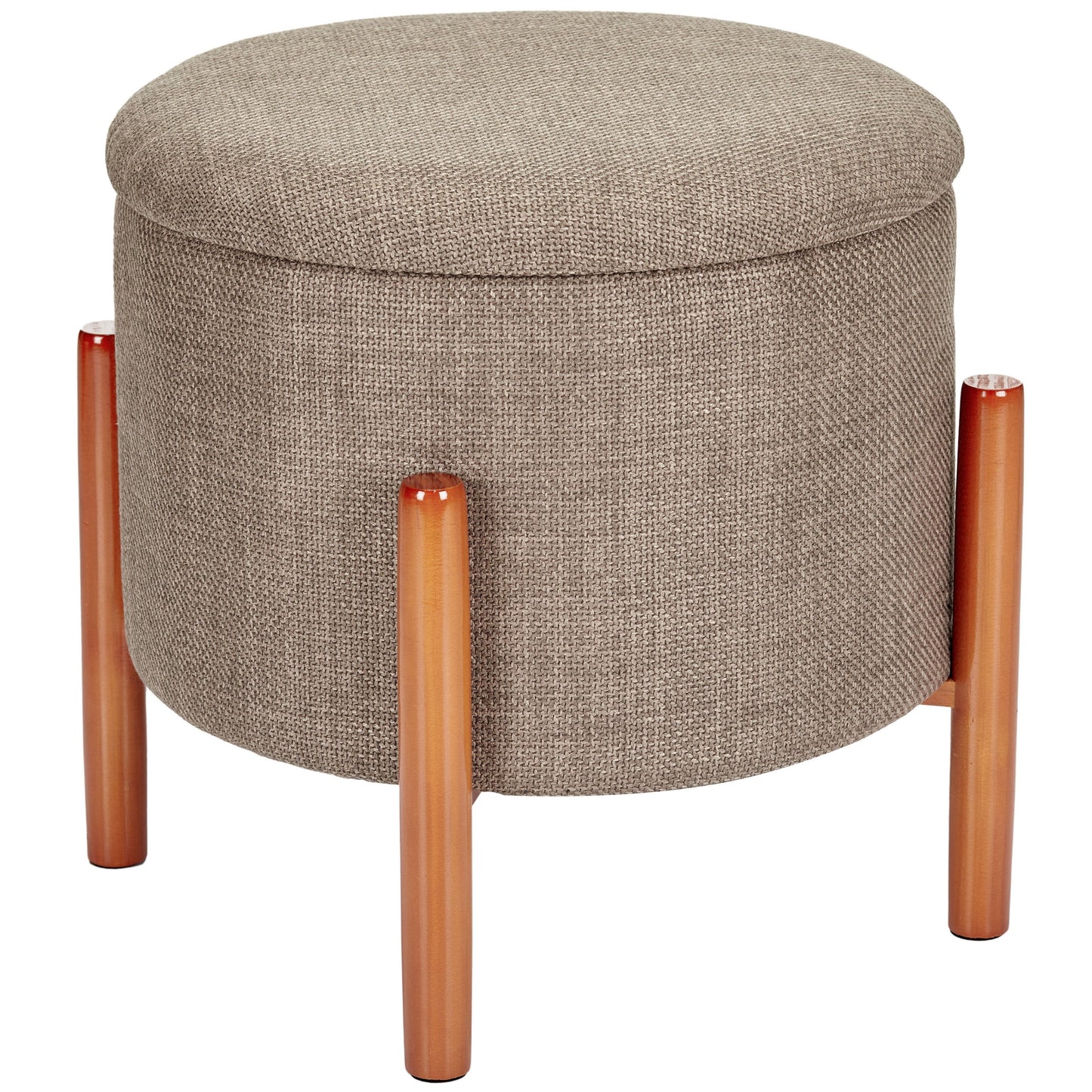 OT625 BROWN OTTOMAN