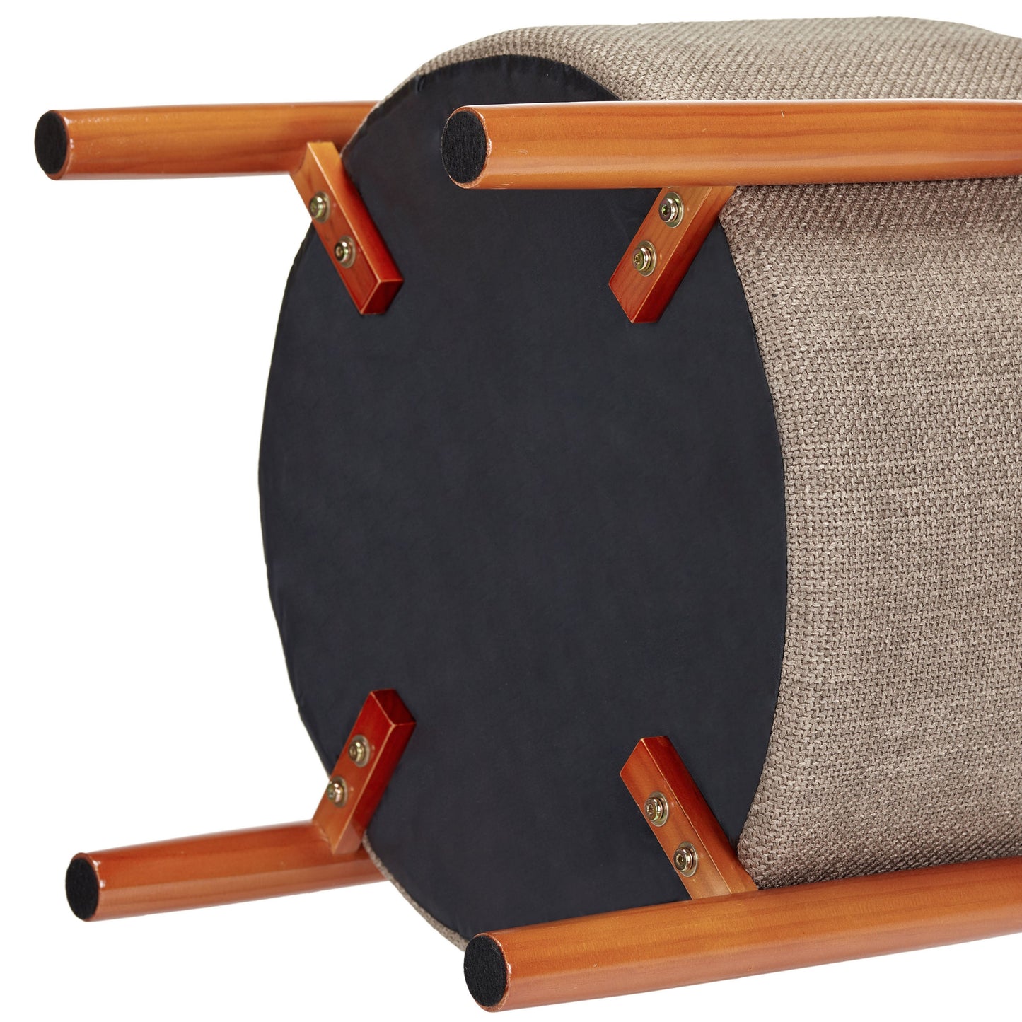 OT625 BROWN OTTOMAN