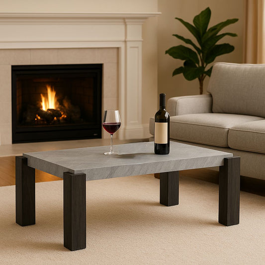 TB627 GRANITE-BLACK NESTING TABLE