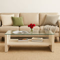 Strata Meridian Glass Coffee Table - 43" X 24" X 17"
