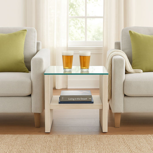 TB631 YELLOW MARBLE END TABLE NESTING