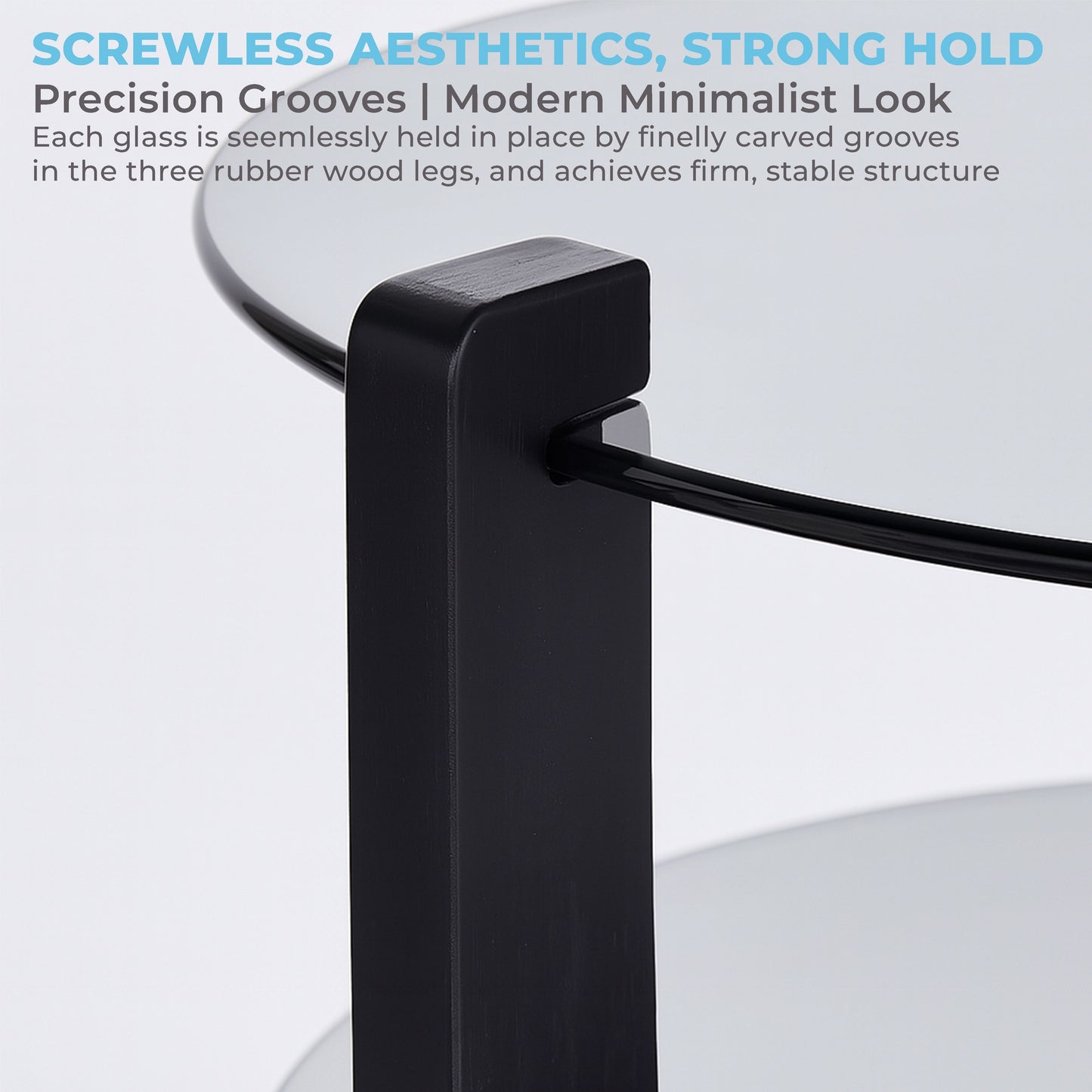 CTB637 BLACK END TABLE