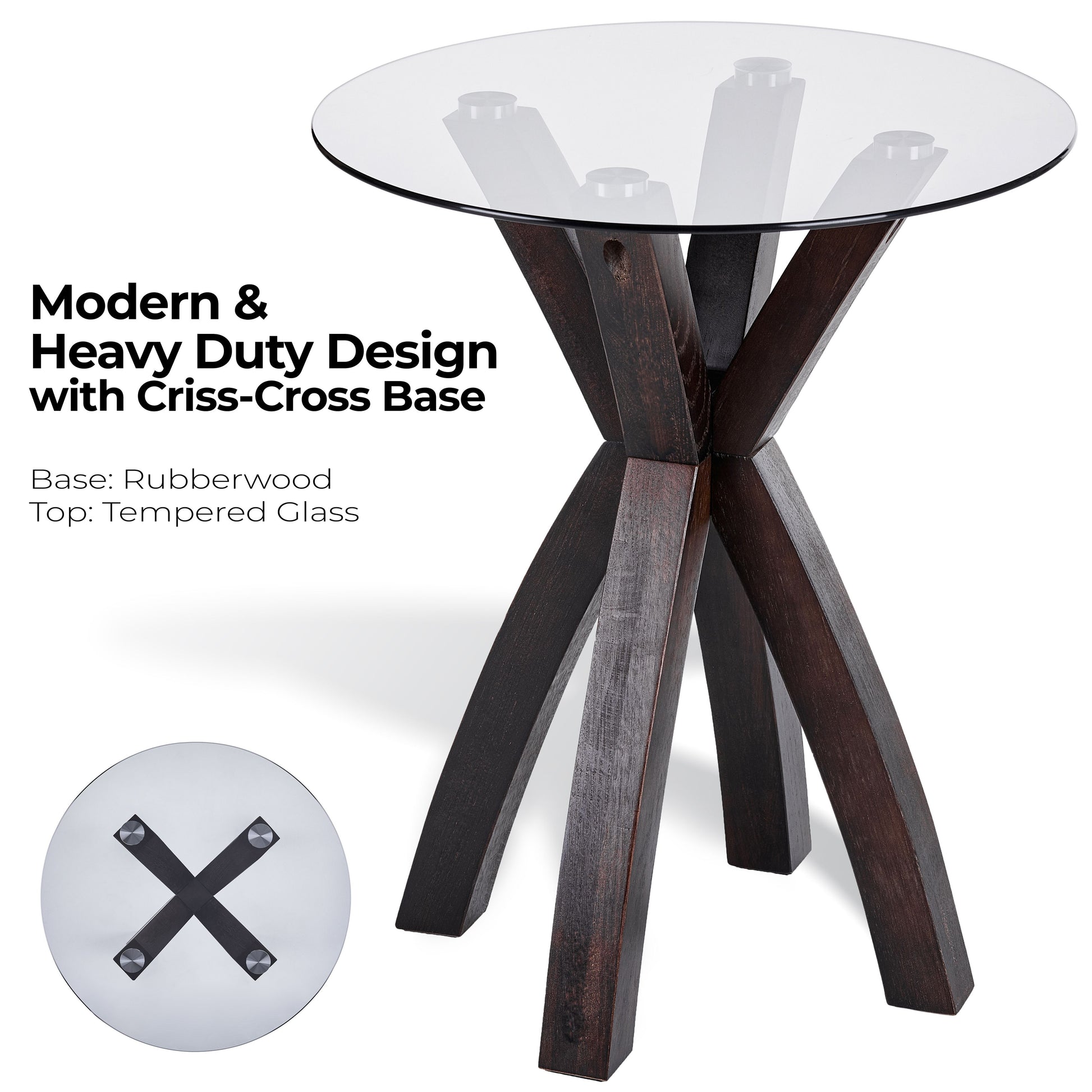 CTB638 BROWN OAK END TABLE