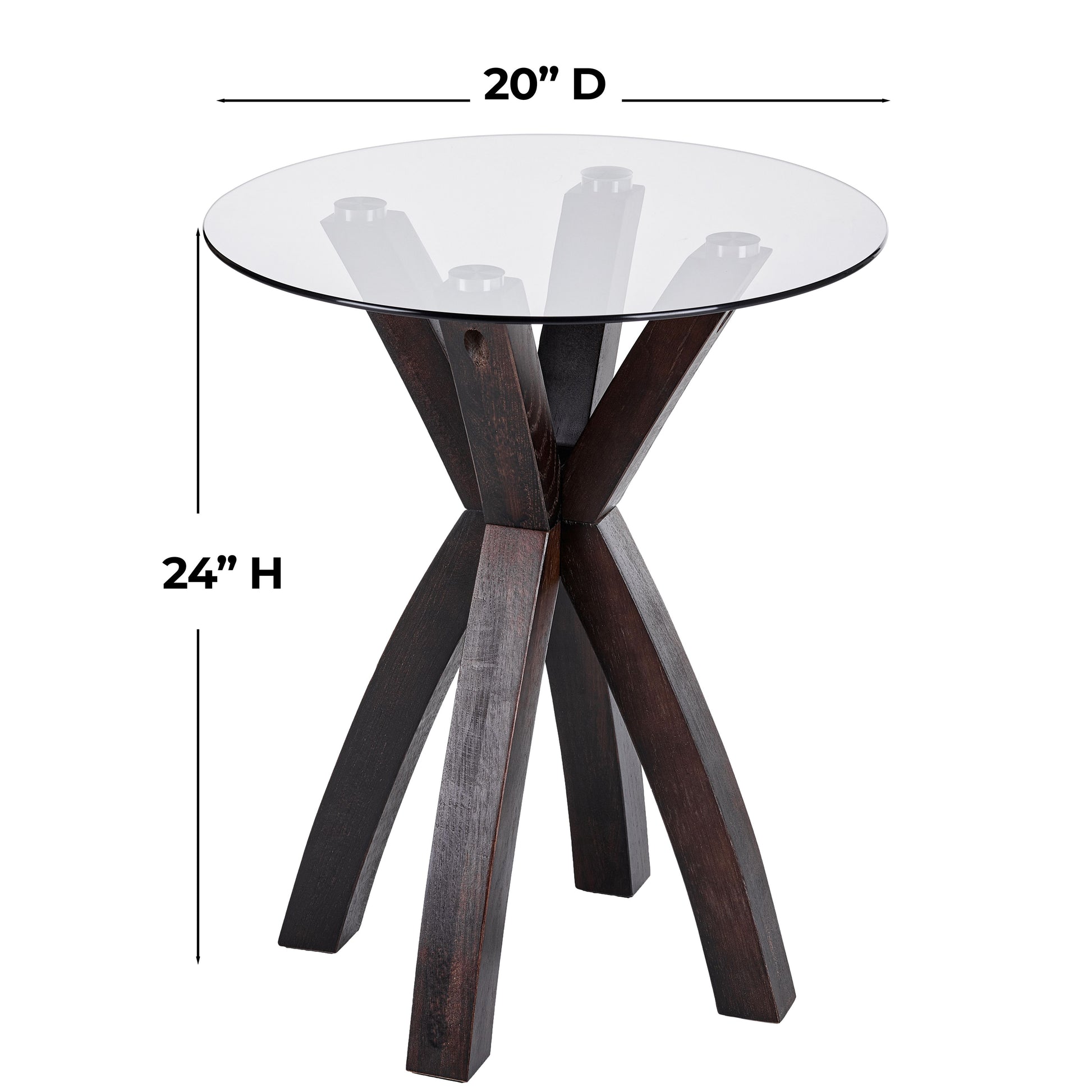 CTB638 BROWN OAK END TABLE