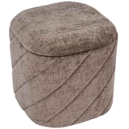 OT521 BROWN OTTOMAN