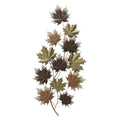 Autumn Maple Leaf Metal Wall Art - 46.75" Vertical Nature-Inspired Sculpture