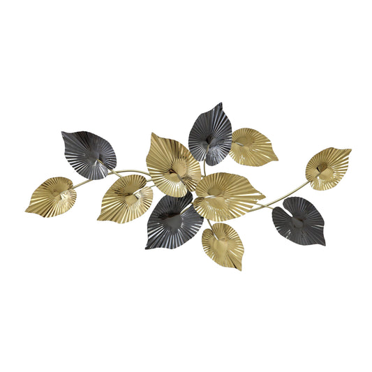 MDC506 GOLD CHARCOAL METAL WALL DECOR