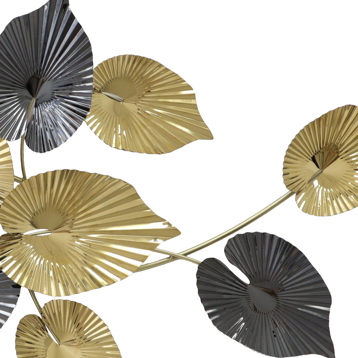 MDC506 GOLD CHARCOAL METAL WALL DECOR