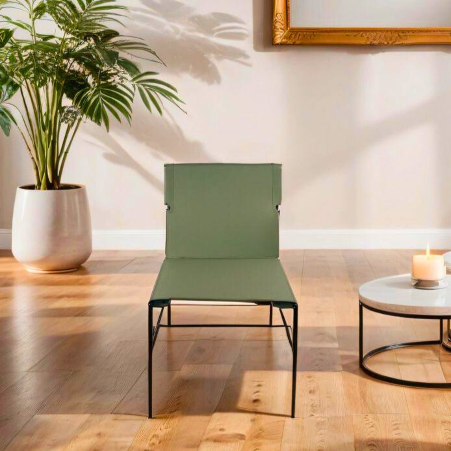 Fabien Minimalist Dining Chair With Stitching Detail