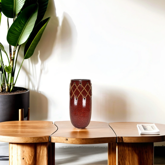 Ceramic - Vase - Home Accent - Home Decor - Rustic - Earthy - Southwest Style - Home Accessory - Aria Home