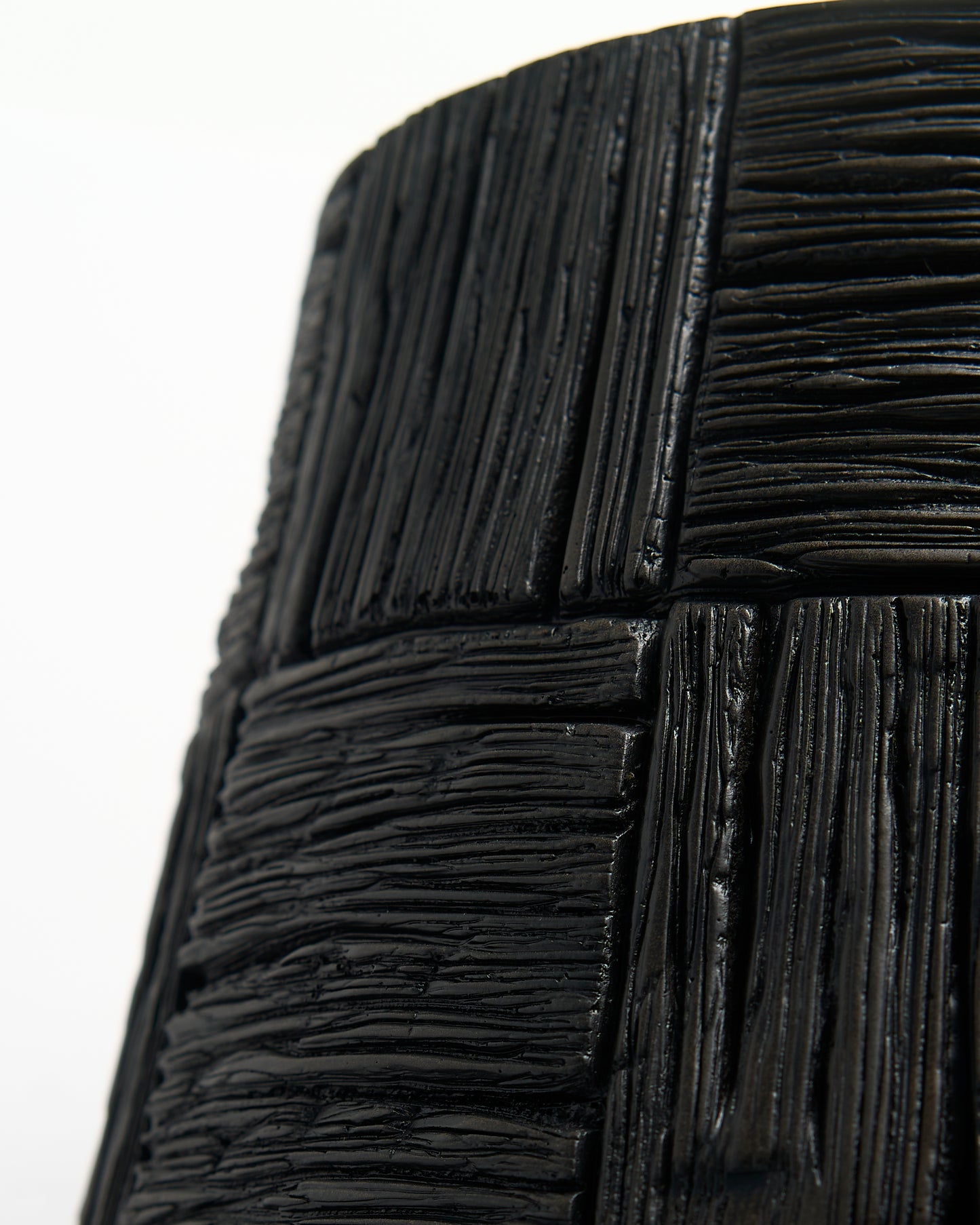 Large Tribal Pattern Pot | Black Abstract Vase | Statement Piece | Home Decor | Contemporary Vase