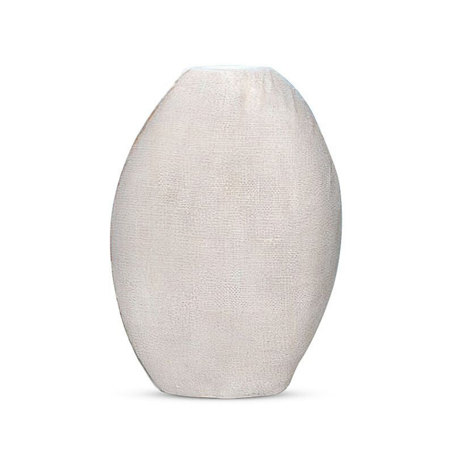Modern Textured Flower Vase | White Decor | Polyresin White Vase | European Polyresin Vase