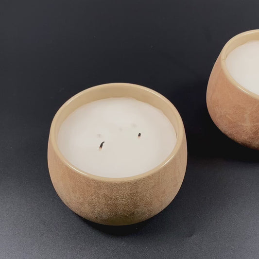 Set of 2 Ceramic Candles 16oz | Strong Scented Floral Candle | Scented Candle | Holiday Gift