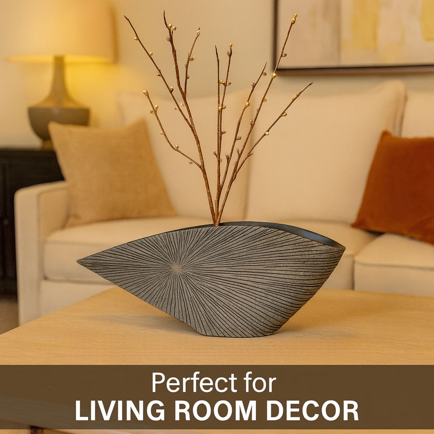 YZ03589G-3 GRAY POLYRESIN