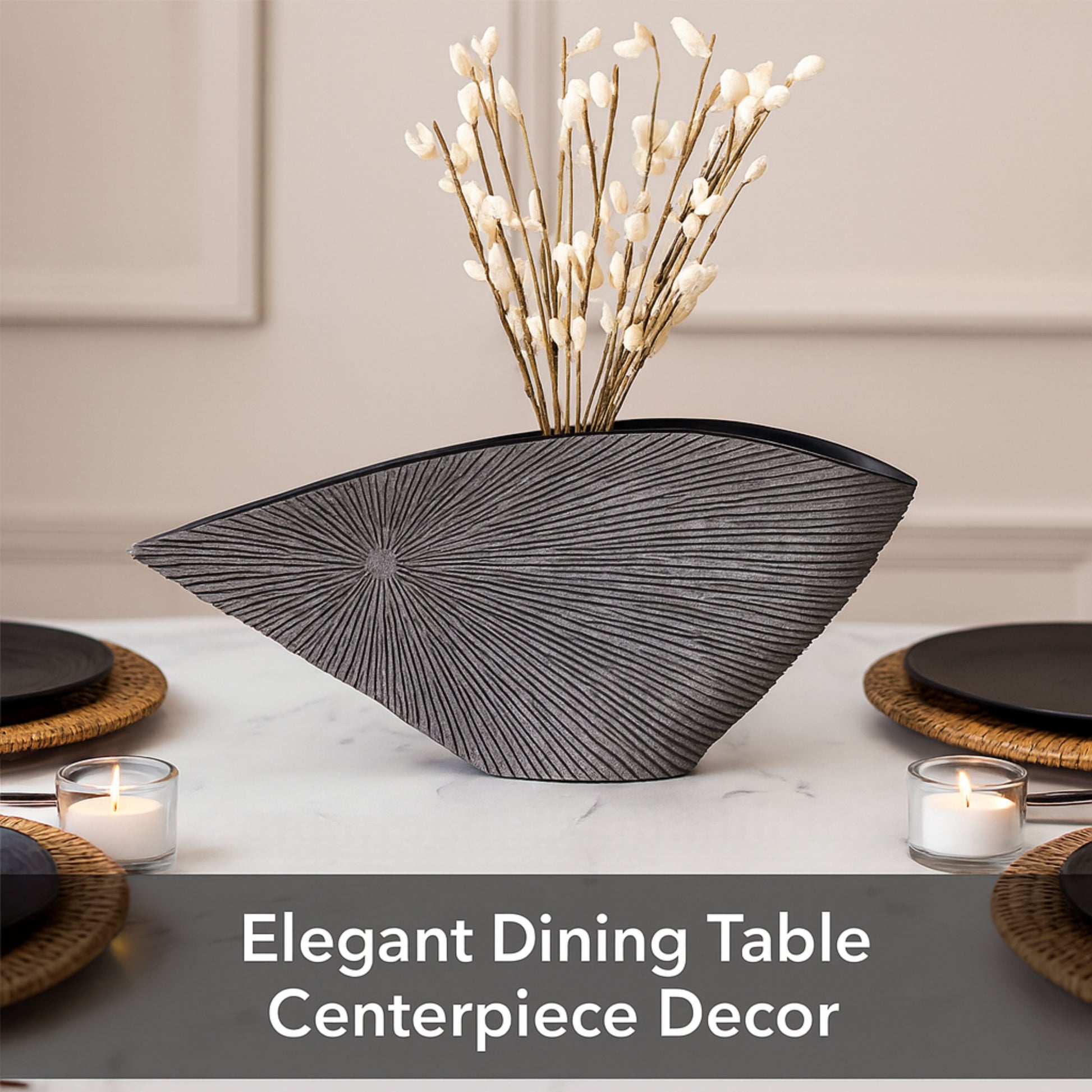 YZ03589G-3 GRAY POLYRESIN