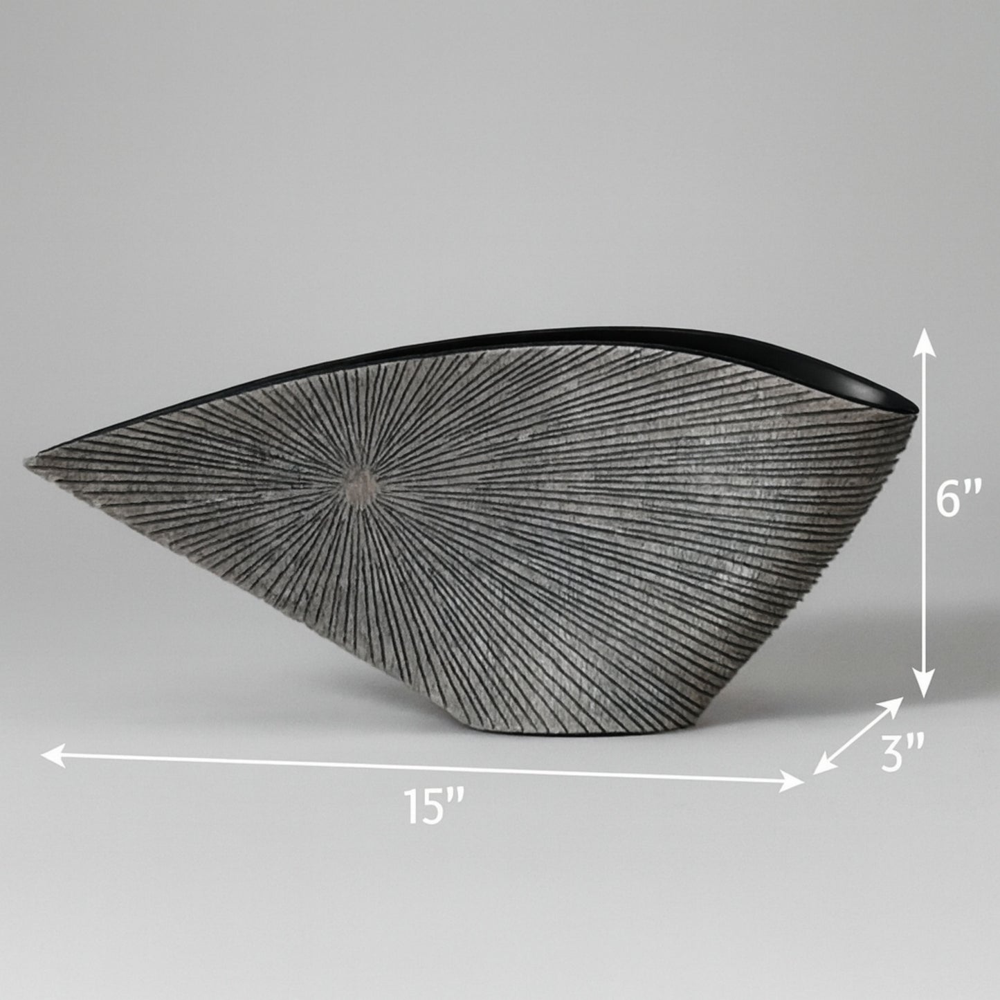 YZ03589G-3 GRAY POLYRESIN