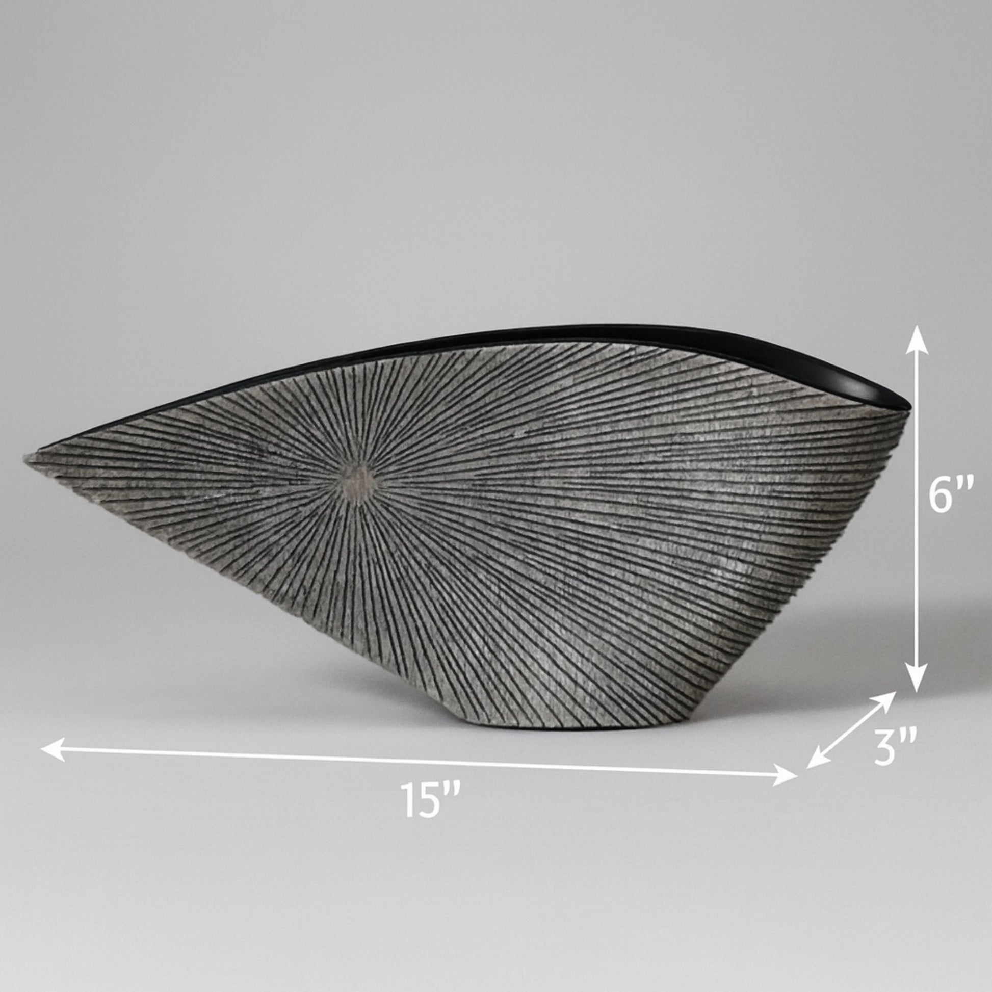 YZ03589G-3 GRAY POLYRESIN