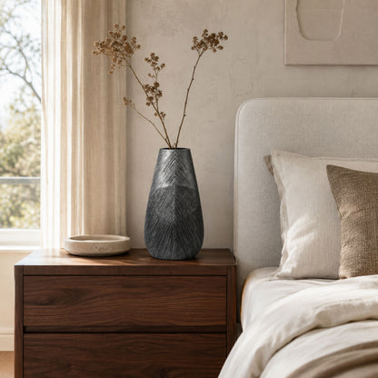 PLR210-1 GRAY POLYRESIN VASES