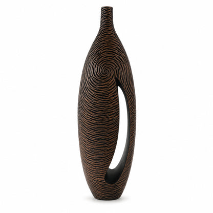 PLR202 BROWN POLYRESIN VASES