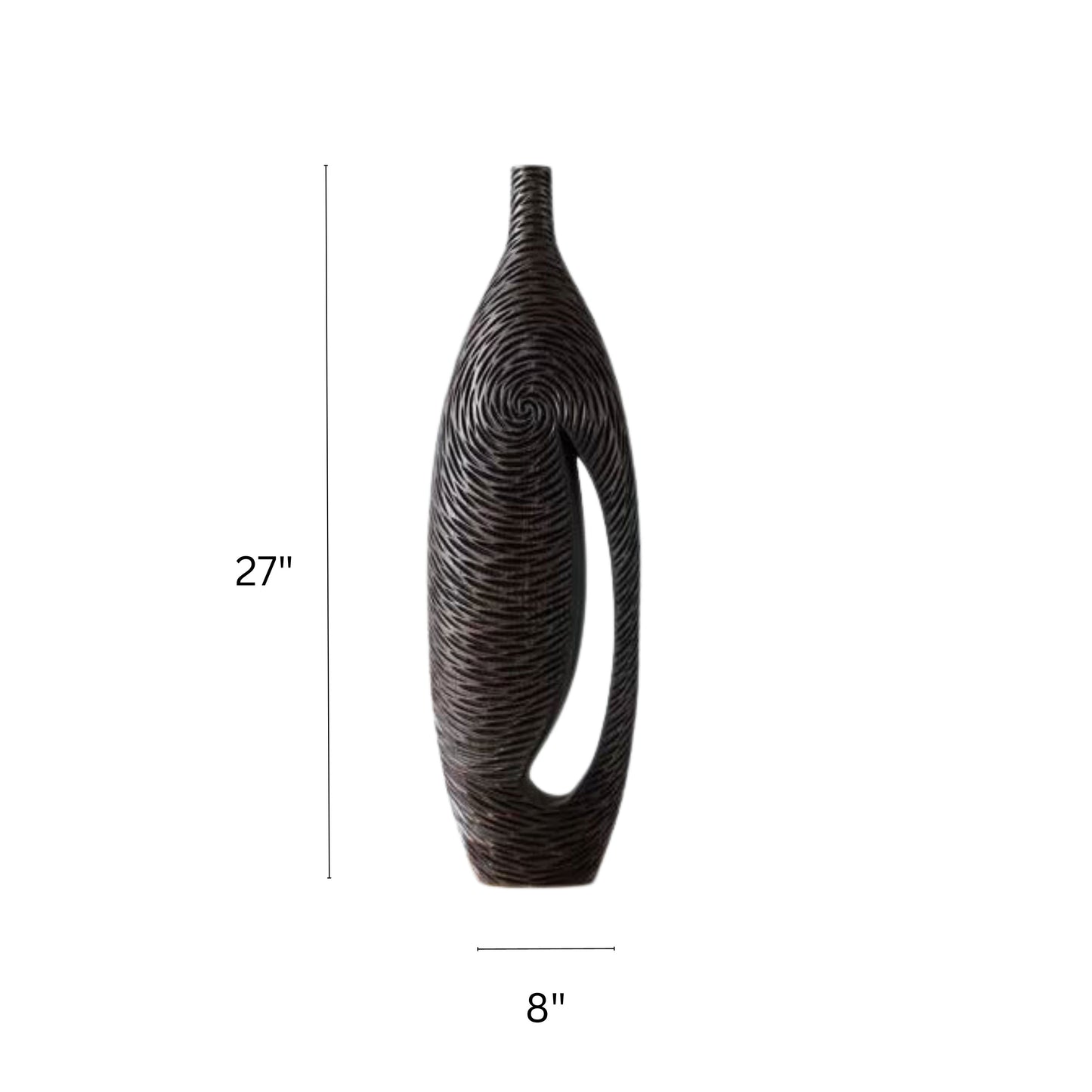 YZ02856BL-1 BROWN POLYRESIN