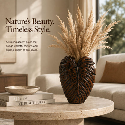 PLR208 BROWN POLYRESIN VASES
