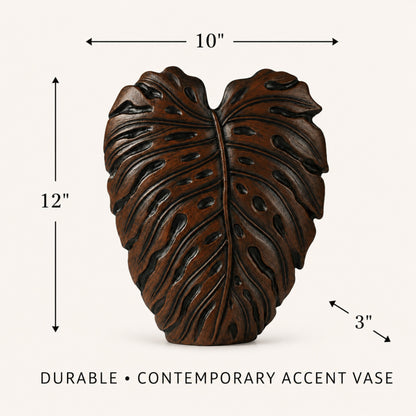 PLR208 BROWN POLYRESIN VASES