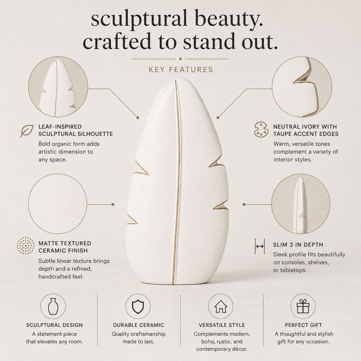PLR209 WHITE POLYRESIN VASES
