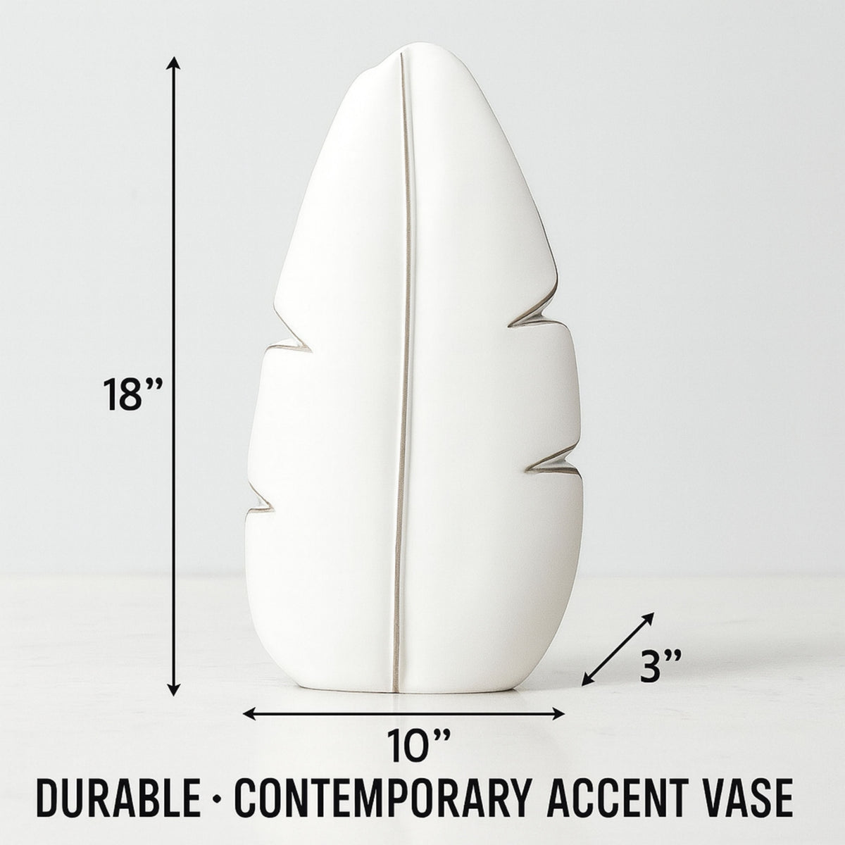 PLR209 WHITE POLYRESIN VASES