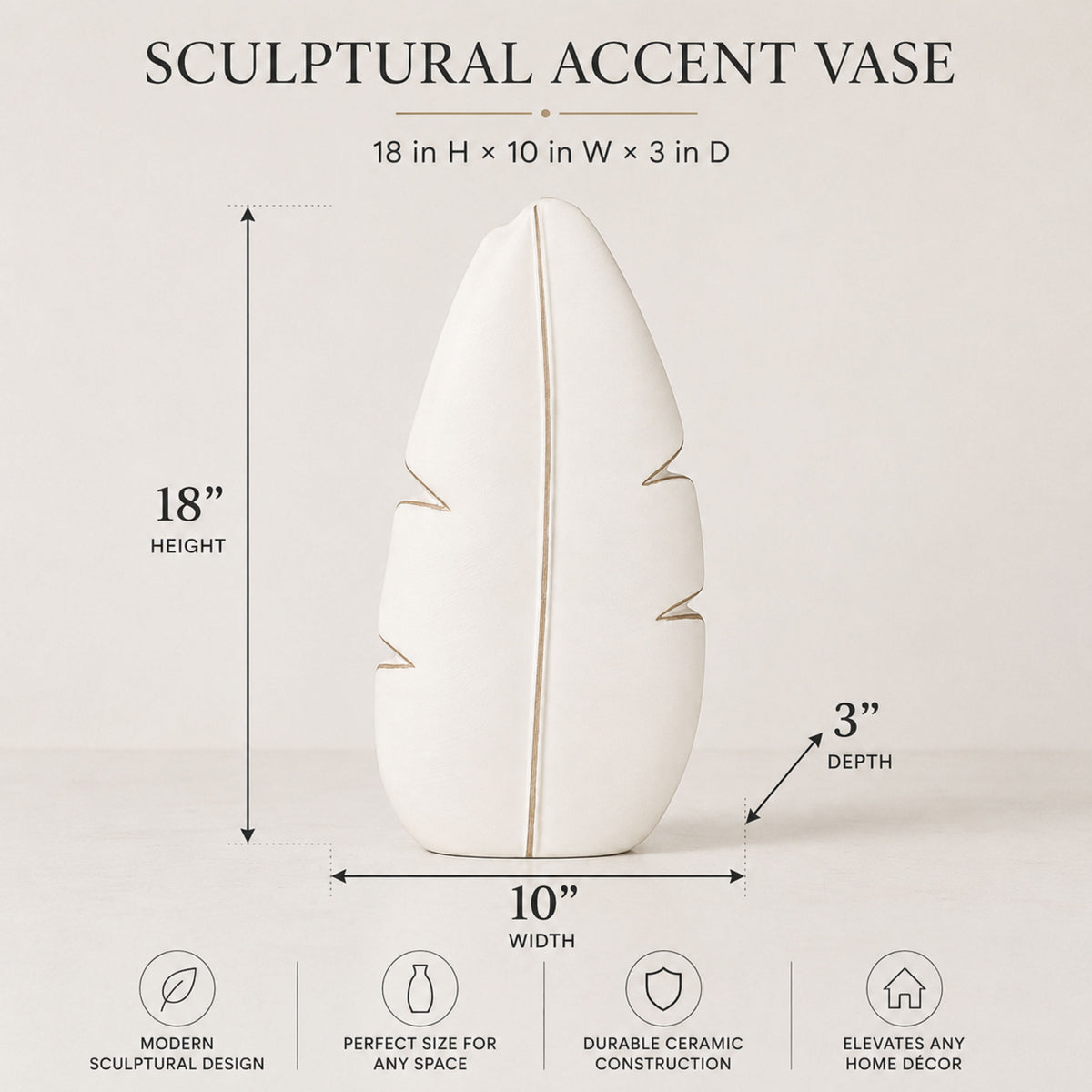 PLR209 WHITE POLYRESIN VASES