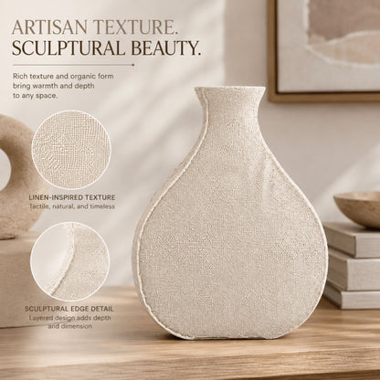 PLR207 BEIGE POLYRESIN VASES