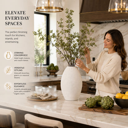 PLR206 BEIGE POLYRESIN VASES